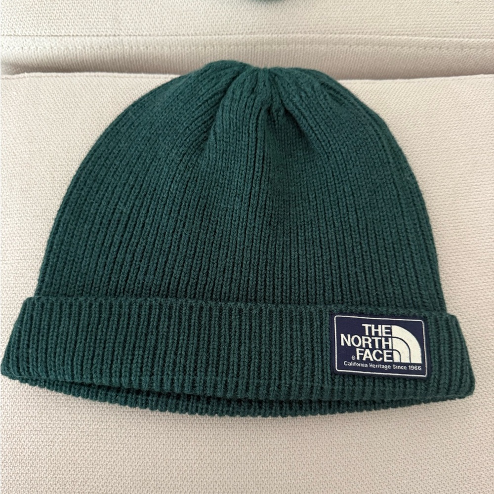 The North Face Unisex Beanie Dark Green Vintage OS